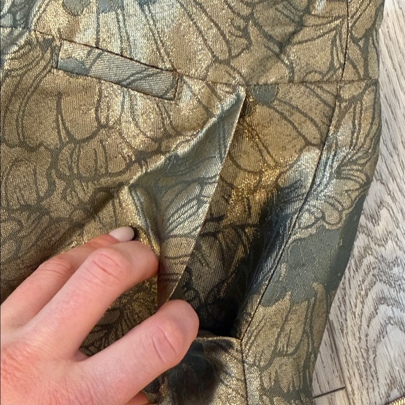 Elevenses Olive Floral Men's Chinos - Picture 6 of 9